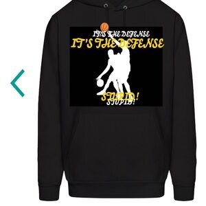 Black Graphic Hoodie